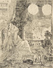 Le Songe d'un habitant du Mogol, 1886. Creator: Felix Bracquemond
