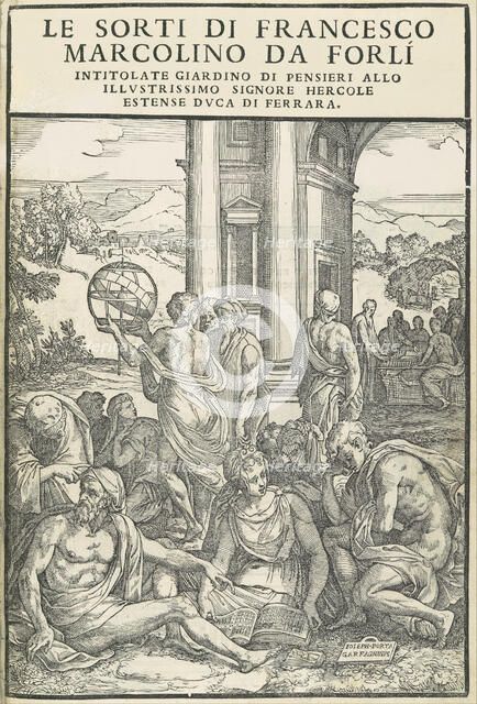 Le Sorti...intitolate giardino di pensieri, October 1540. Creators: Unknown, Marco Dente.