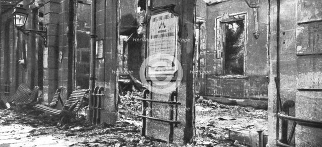 ''Le sac de Senlis; La quai de la gare', 1914. Creator: Rozycki.