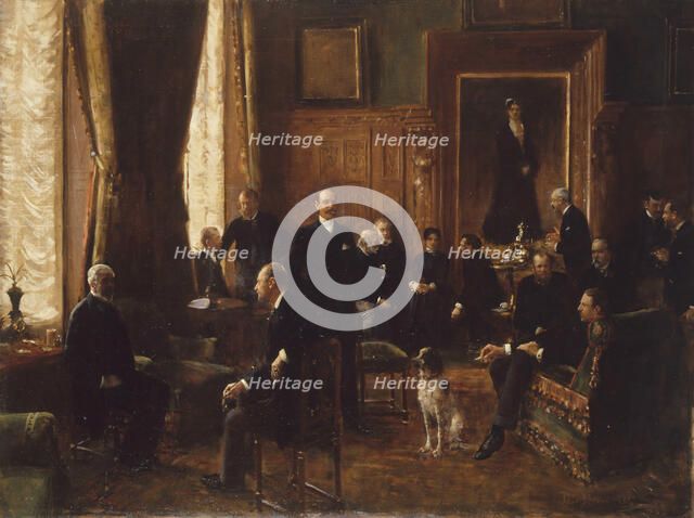 Le salon de la comtesse Potocka, 1887. Creator: Béraud, Jean (1849-1936).