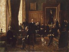Le salon de la comtesse Potocka, 1887. Creator: Béraud, Jean (1849-1936)
