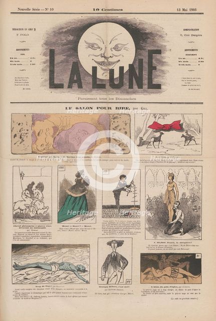 Le salon pour rire, 13 May 1866, La Lune, 2, 1866, No, 10, 1866.