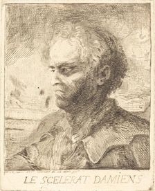 Le scelerat Damiens, 1757. Creator: Gabriel de Saint-Aubin