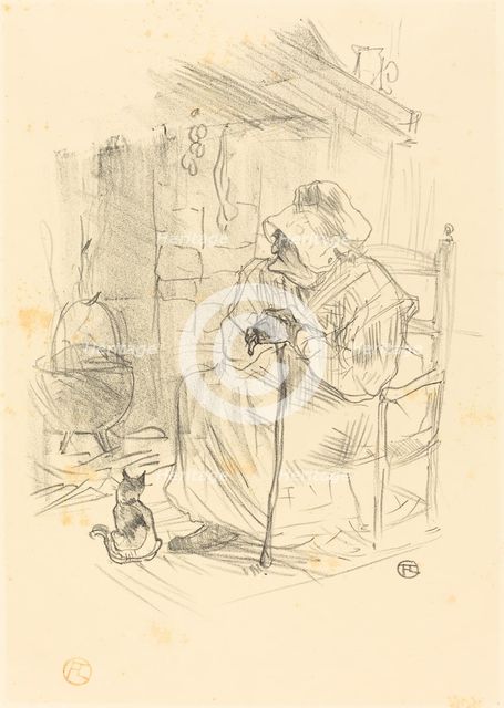 Le secret, 1895. Creator: Henri de Toulouse-Lautrec.