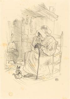 Le secret, 1895. Creator: Henri de Toulouse-Lautrec