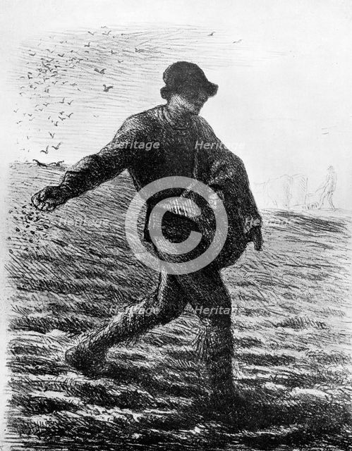 'Le Semeur', c1850, (1913).Artist: Jean Francois Millet