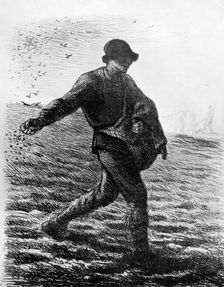 Le Semeur c1850, (1913).Artist: Jean Francois Millet
