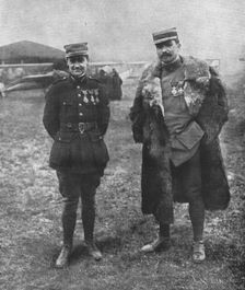'Le sergent-pilote Guynemer. Le capitaine Brocard. Creator: Unknown