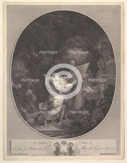 Le Serment d'Amour.n.d. Creator: Jean Mathieu.