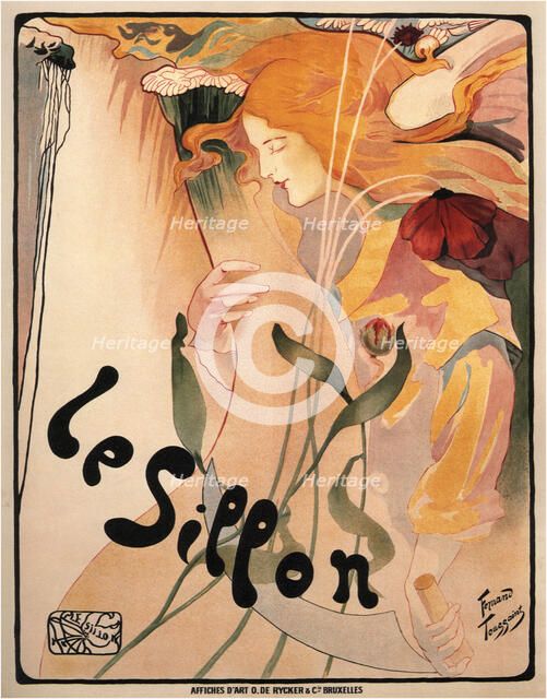 Le Sillon (Poster), 1890s. Creator: Fernand Toussaint.