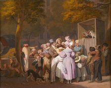 Le Spectacle ambulant de Polichinelle, 1832. Creator: Boilly, Louis-Léopold (1761-1845)