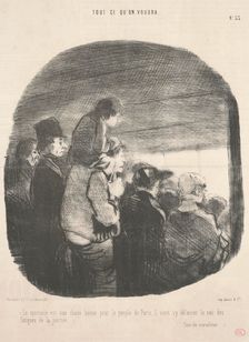 Le spectacle est une chose bonne pour le peuple de Paris ..., 1849. Creator: Honore Daumier