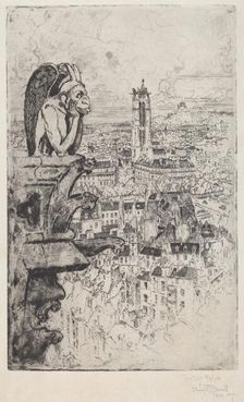 Le Stryge, 1893. Creator: Joseph Pennell