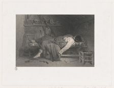Le Suicide, 1846. Creator: Eugene Leroux