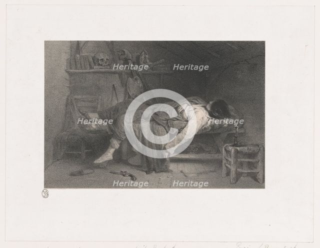 Le Suicide, 1846. Creator: Eugene Leroux.