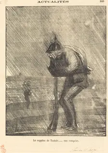 Le supplice de tantale... eau comprise, 1870. Creator: Honore Daumier