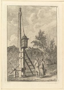Le Poteau.n.d. Creator: Hubert Robert
