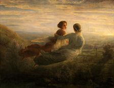 Le Poème de l'âme (Poem of the Soul). Le Vol de l'âme (The flight of the soul), 1854. Creator: Janmot, Louis (1814-1892)