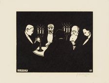 Le Poker, 1896. Creator: Vallotton, Felix Edouard (1865-1925)