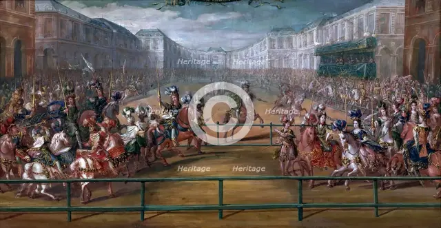 Le pompeux Carrousel des Galantes Amazones des Quatre Parties du monde. Artist: Martin, Jean-Baptiste (1659-1735)