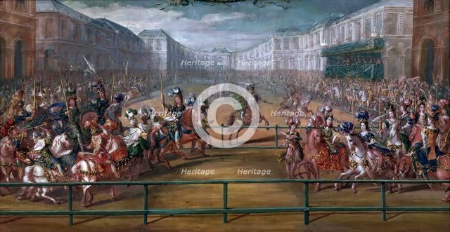 Le pompeux Carrousel des Galantes Amazones des Quatre Parties du monde. Artist: Martin, Jean-Baptiste (1659-1735)