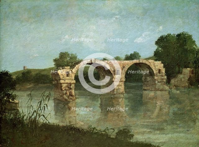 Le Pont d'Ambrussum, 1857.