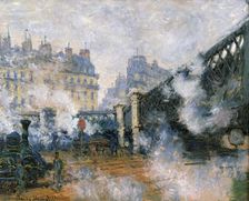 Le Pont de l'Europe, Gare Saint-Lazare, 1877. Creator: Monet, Claude (1840-1926)