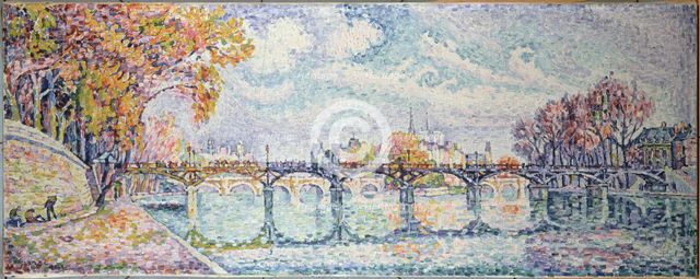 Le pont des Arts, 1928. Creator: Paul Signac.