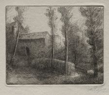 Le Pont du Moulin. Creator: Alphonse Legros (French, 1837-1911)
