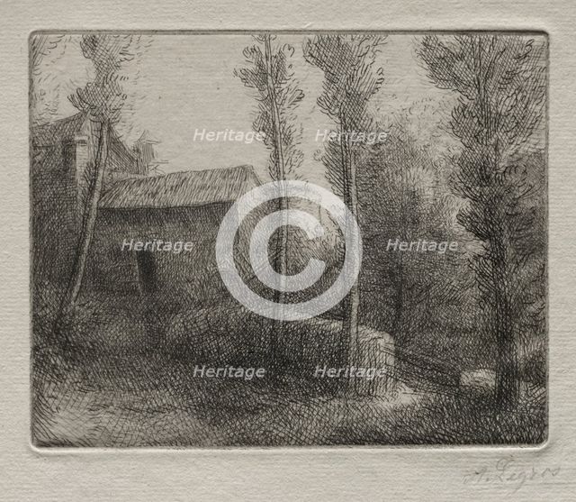 Le Pont du Moulin. Creator: Alphonse Legros (French, 1837-1911).