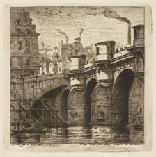 Le Pont-Neuf, 1853. Creator: Charles Meryon