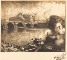 Le Pont Neuf, 1913. Creator: Auguste Lepere