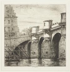 Le Pont-Neuf, c.1861. Creator: Charles Meryon