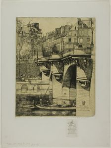 Le Pont Neuf, Paris, 1906. Creator: Donald Shaw MacLaughlan