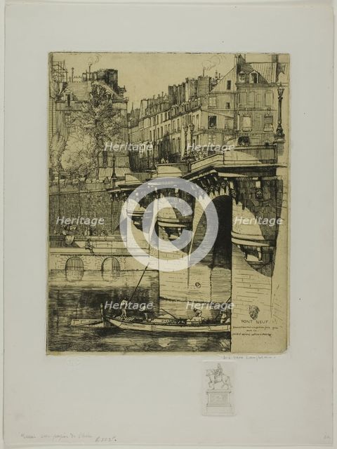 Le Pont Neuf, Paris, 1906. Creator: Donald Shaw MacLaughlan.