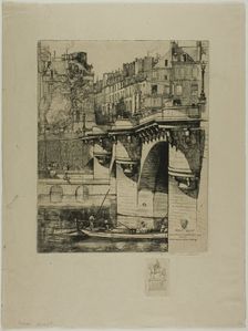 Le Pont Neuf, Paris, 1906. Creator: Donald Shaw MacLaughlan