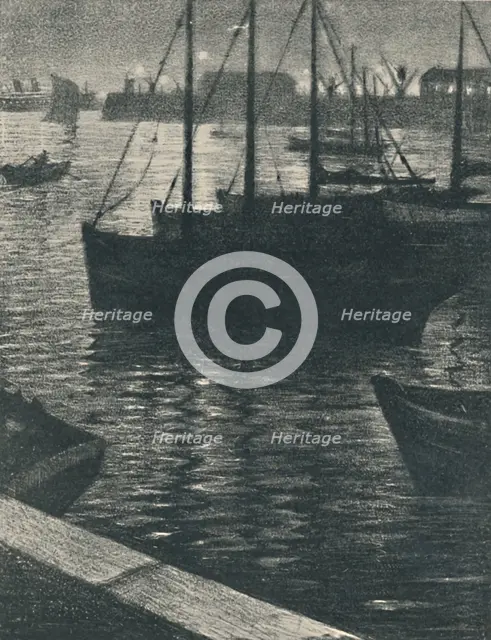 'Le Port', 1919. Artist: CRW Nevinson.