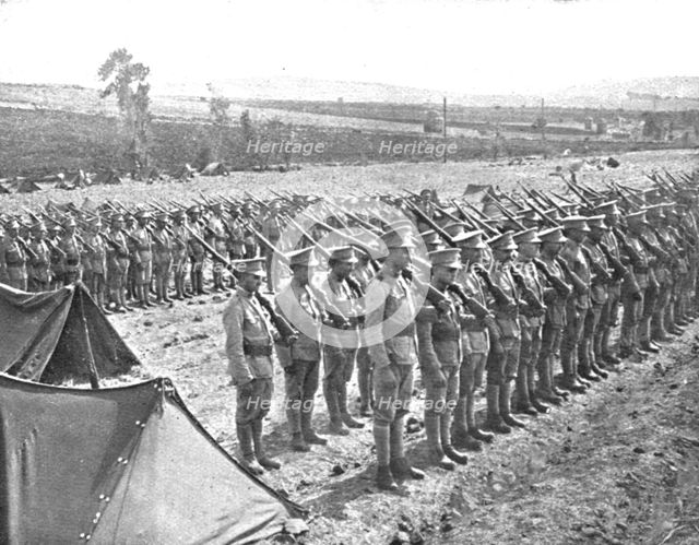 ''Le Portugal dans la guerre; Troupes portugaises d'infanterie. 1916. Creator: Unknown.