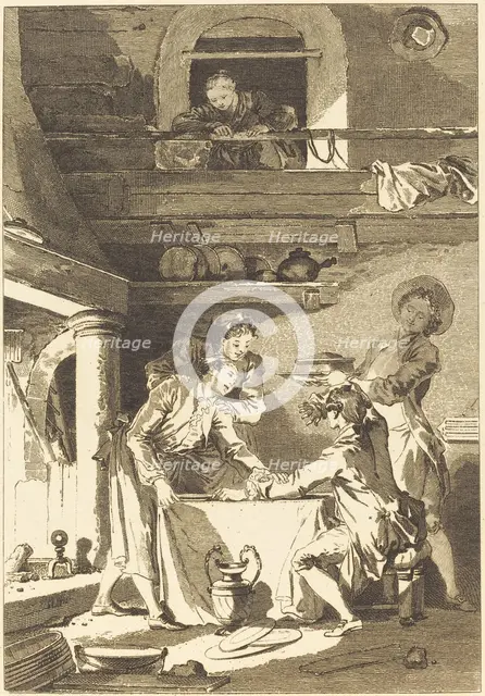 Le pate d'anguilles. Creator: Charles Emmanuel Patas.