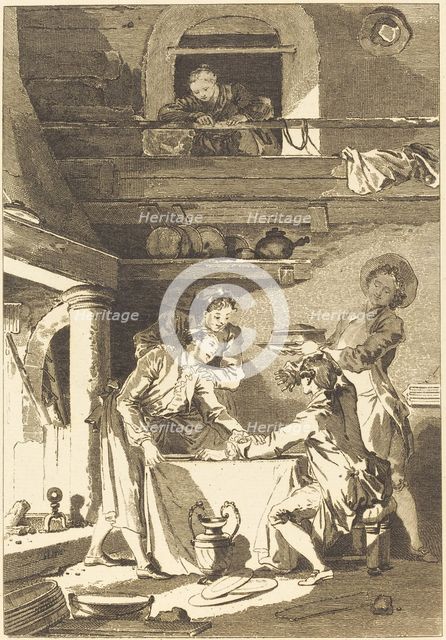 Le pate d'anguilles. Creator: Charles Emmanuel Patas.