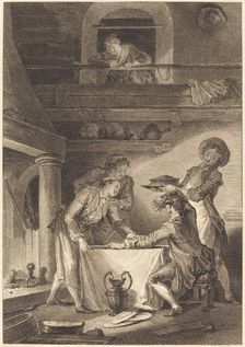 Le pate d'anguilles. Creator: Charles Emmanuel Patas