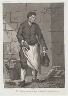 Le Paveur (The Road Paver), 1775. Creator: Giovanni David