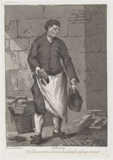 Le Paveur (The Road Paver), 1775. Creator: Giovanni David