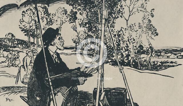 'Le Paysagiste', 1919. Artist: Auguste Lepere.