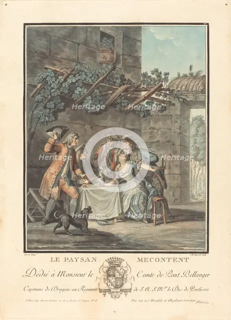Le paysan mecontent. Creator: Jean Baptiste Morret.