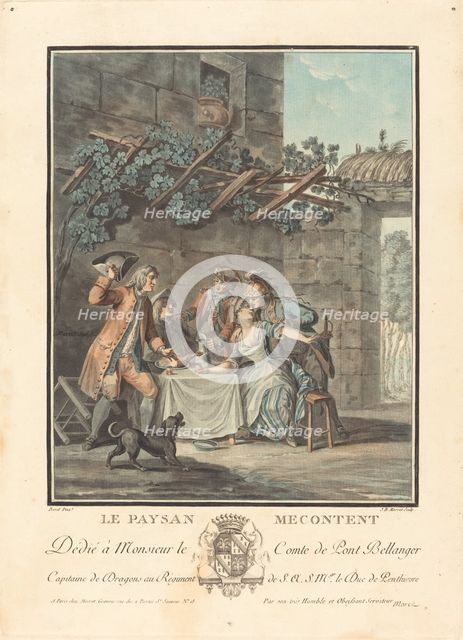 Le paysan mecontent. Creator: Jean Baptiste Morret.