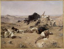 Le Pays de la Soif (The Land of Thirst), 1860s. Creator: Fromentin, Eugène (1820-1876)