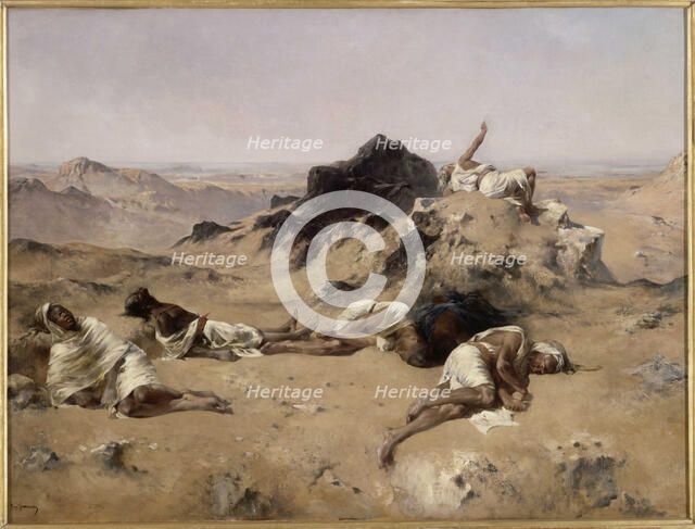 Le Pays de la Soif (The Land of Thirst), 1860s. Creator: Fromentin, Eugène (1820-1876).