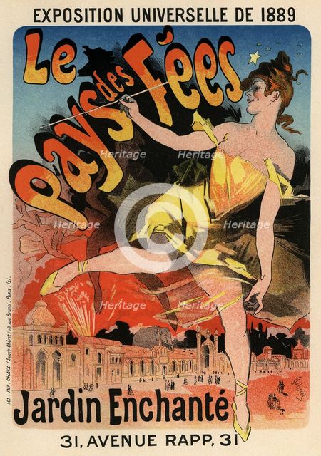 Le Pays des Fees (Poster), 1889. Artist: Chéret, Jules (1836-1932)