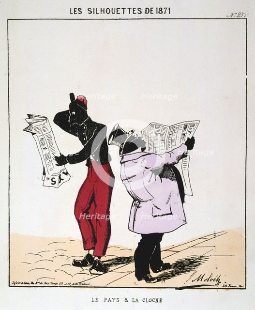 'Le Pays et la Cloche', 1871. Artist: Moloch